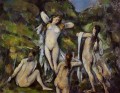 Four Bathers 1890 Paul Cezanne Impressionistic nude